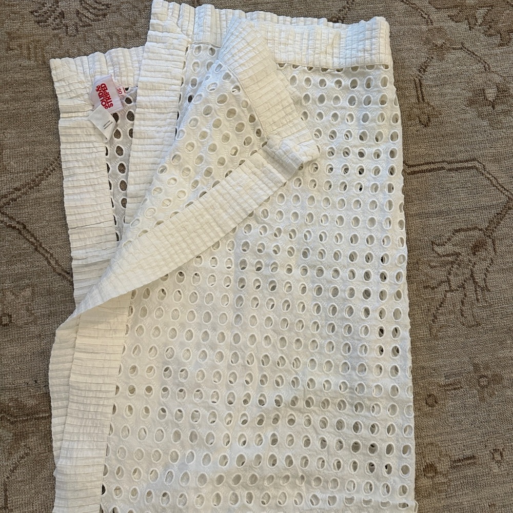 Solid & Striped White Eyelet Skirt